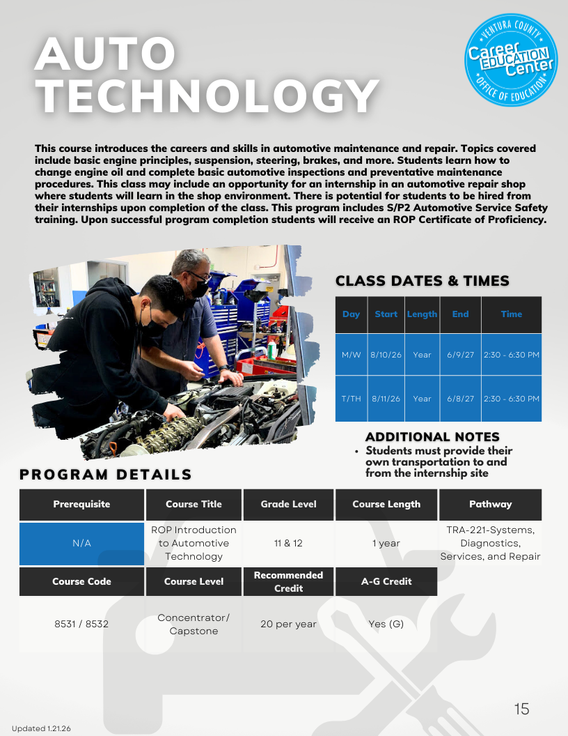 Ventura County Office of Education > Career Education > Career ...