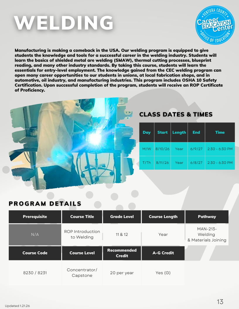 Ventura County Office of Education > Career Education > Career ...
