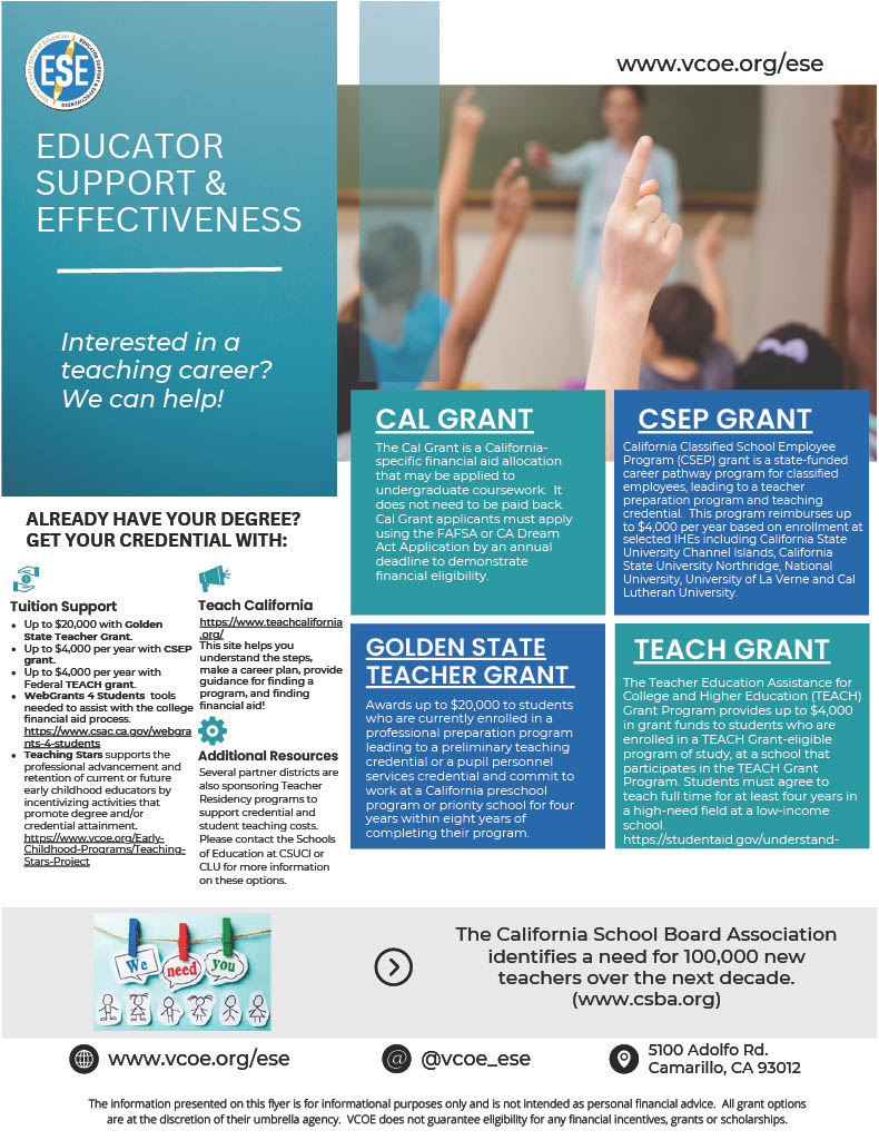 Ventura County Office of Education &gt; Educator Support and 